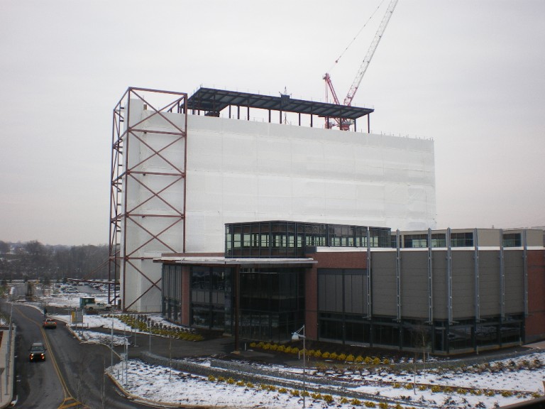 14 Story Building Shrink Wrap