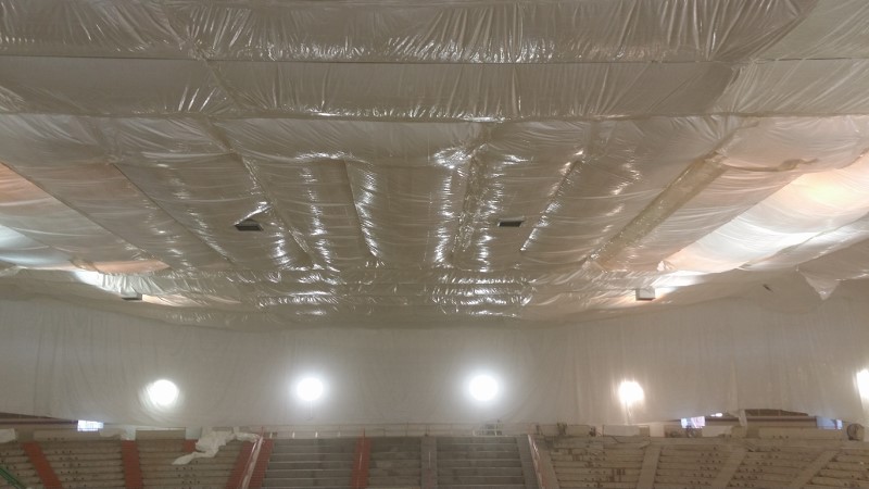 Dust Containment Clemson Littlejohn Coliseum